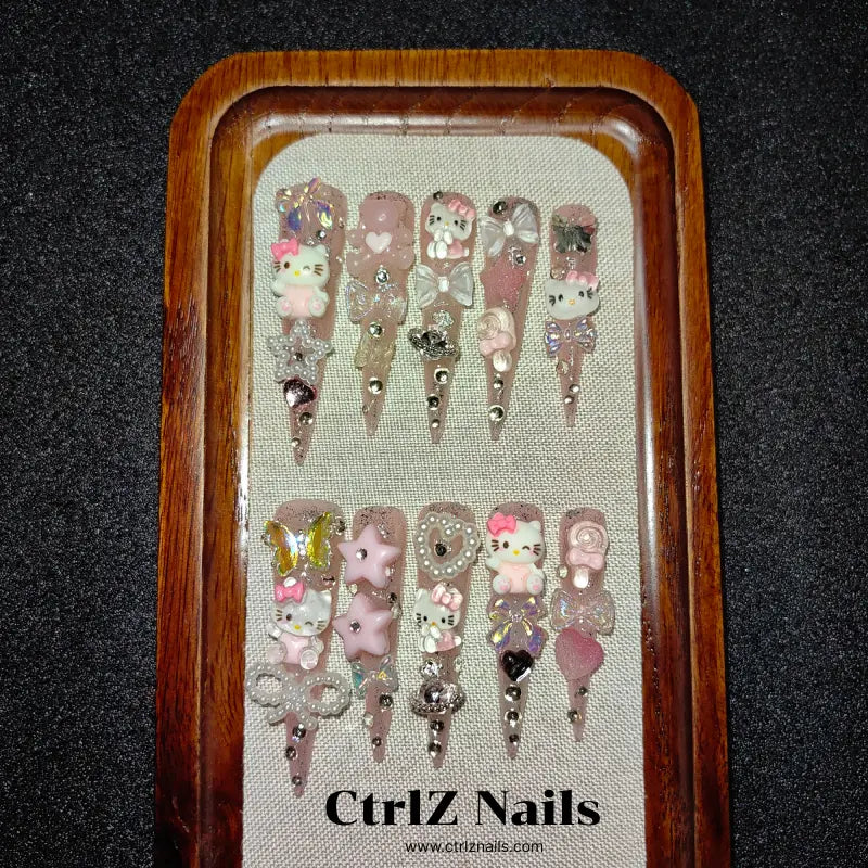 Handmade 5cm Jelly Baddie Press-On Nails