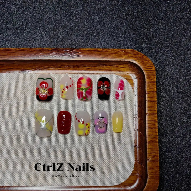 Handmade | Luxe 3D Blossom Press-On Nails