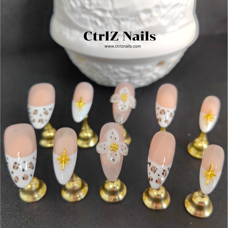 Handmade Romantic Aura Press-On Nails