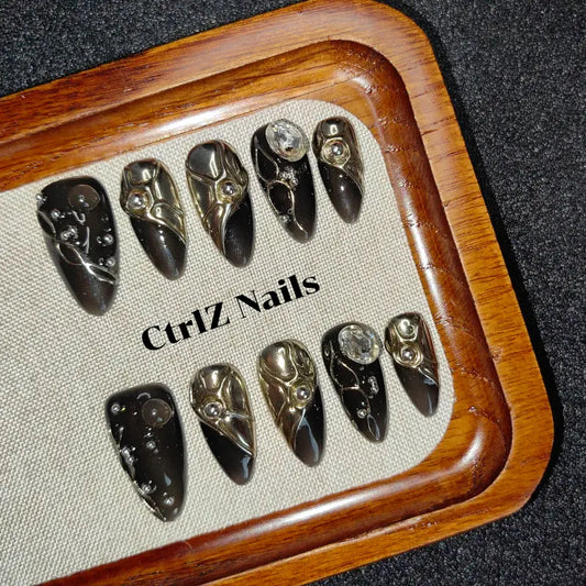 Handmade Press-On Nails - Sweet Spice
