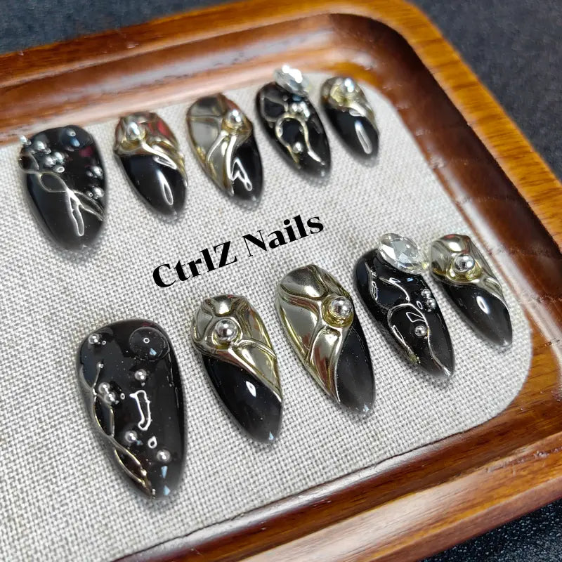 Handmade Press-On Nails - Sweet Spice