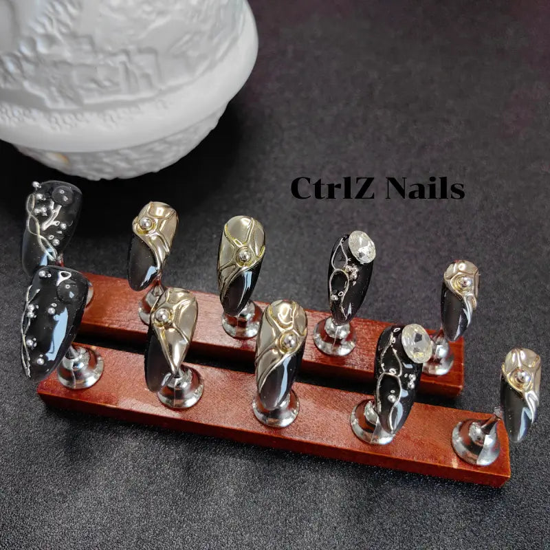 Handmade Press-On Nails - Sweet Spice