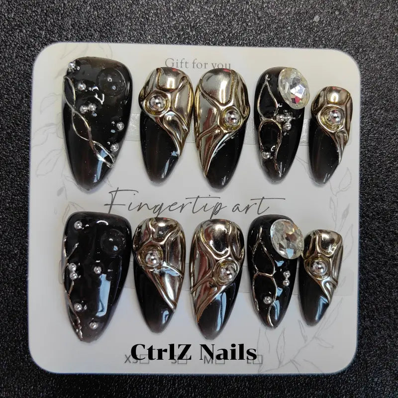 Handmade Press-On Nails - Sweet Spice