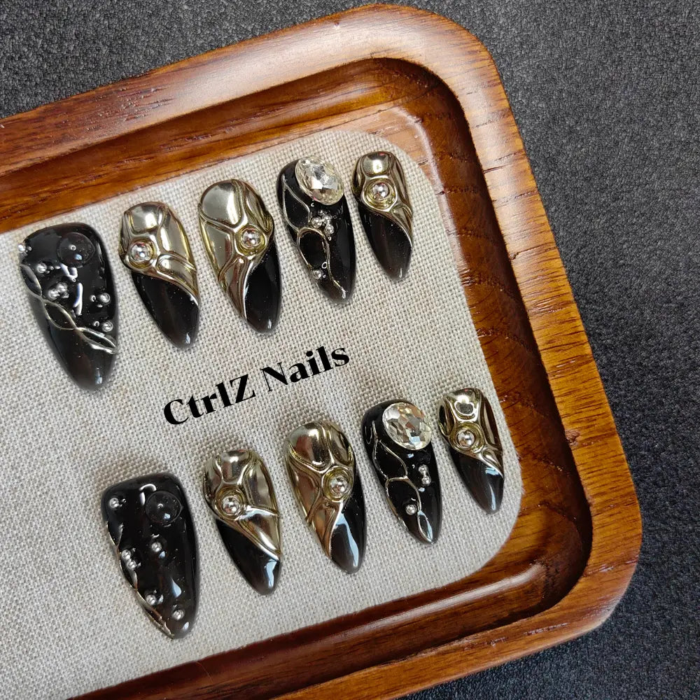 Handmade Press-On Nails - Sweet Spice