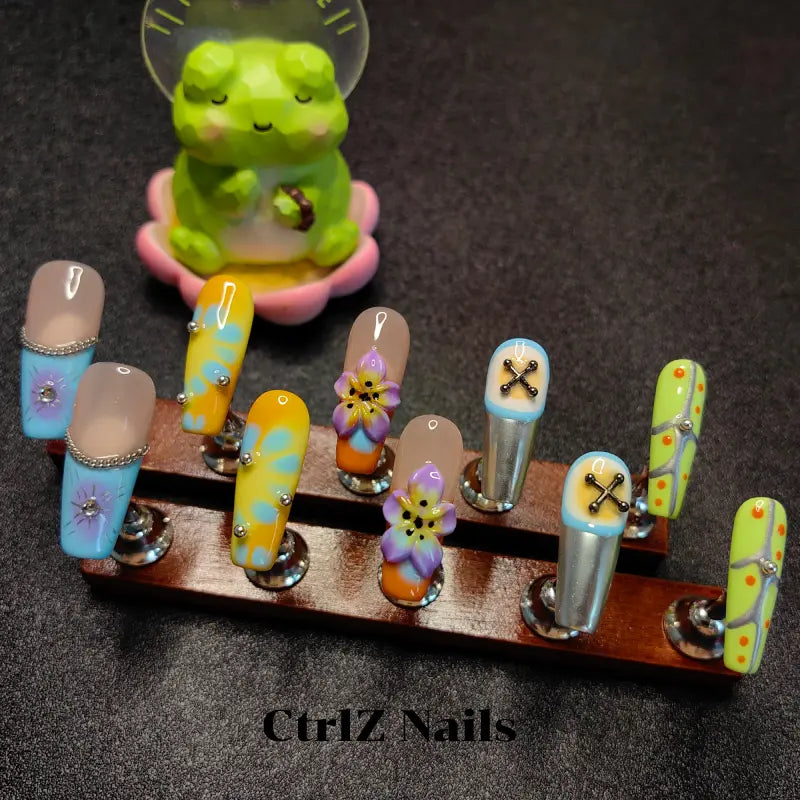 Handmade |  Tropical Paradise Press-On Nails