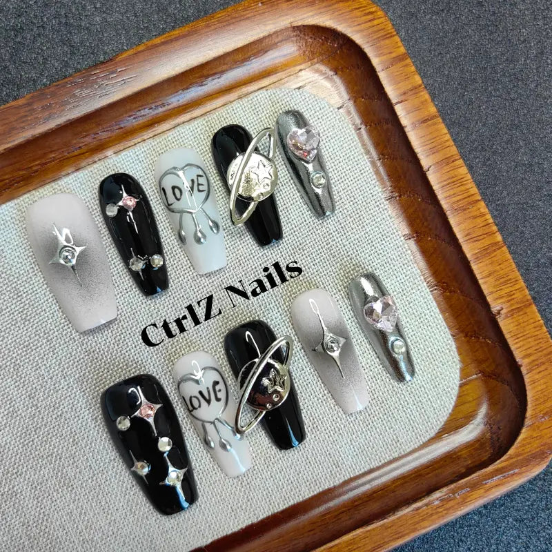 Handmade Hot Girl Planet Press-On Nails