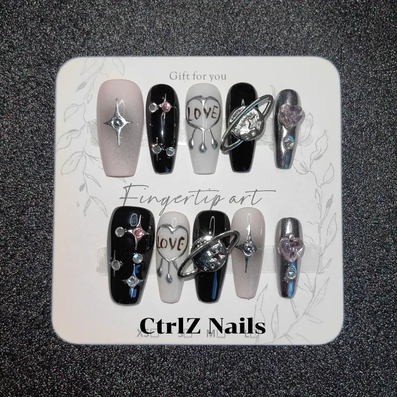 Handmade Hot Girl Planet Press-On Nails