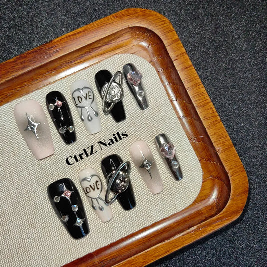 Handmade Hot Girl Planet Press-On Nails