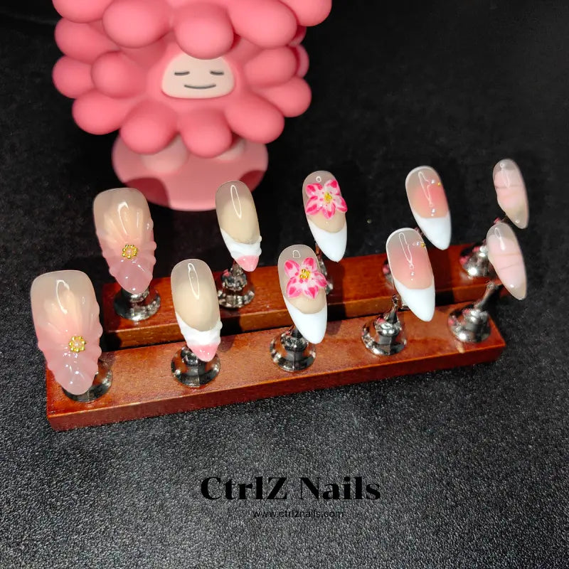 Handmade Blossom Darling Press-On Nails