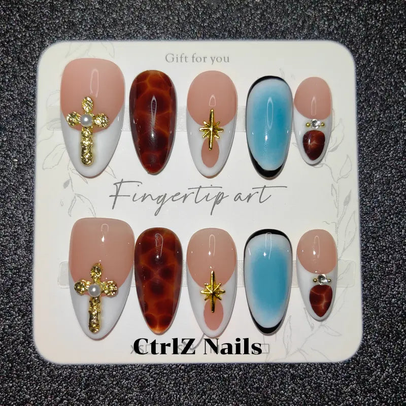 Handmade | Luxe Amber Ombre Press-Ons