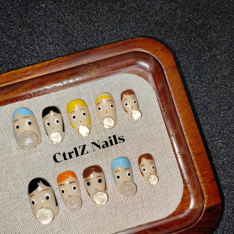 Handmade Press-On Nails - Bubblegum Rebel