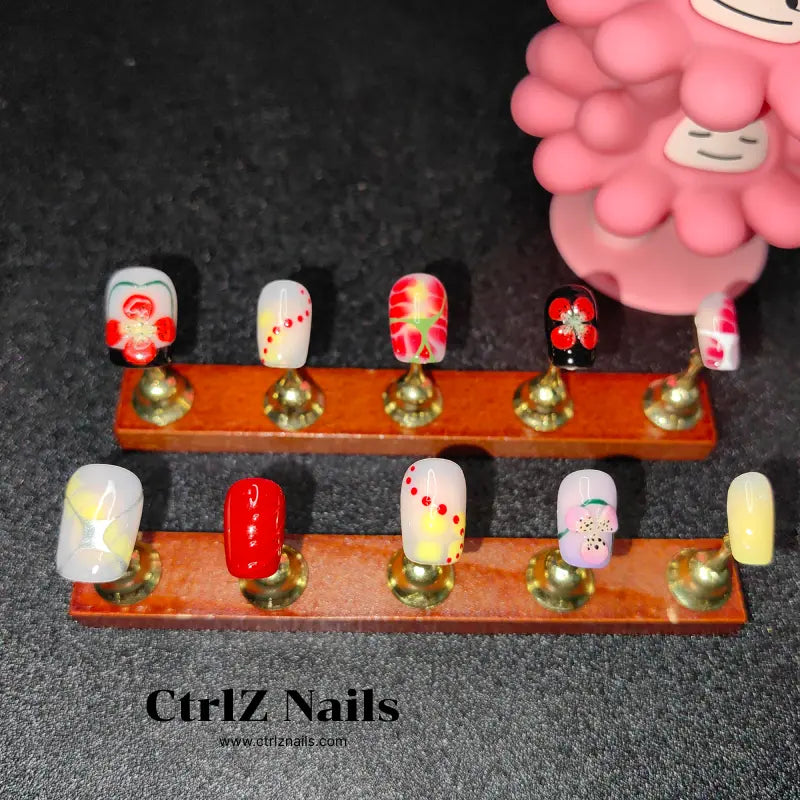 Handmade |  Luxe 3D Blossom Press-On Nails