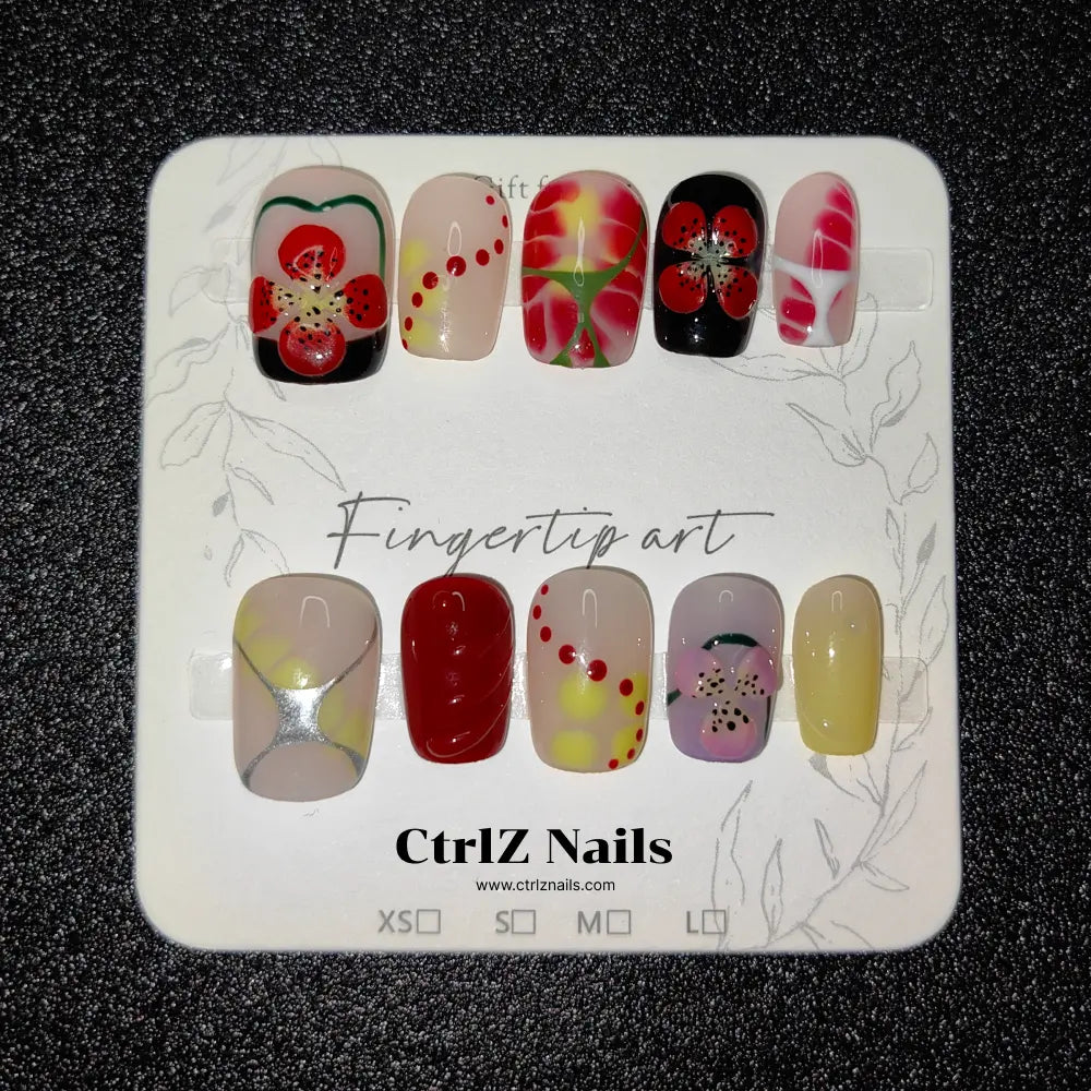 Handmade |  Luxe 3D Blossom Press-On Nails