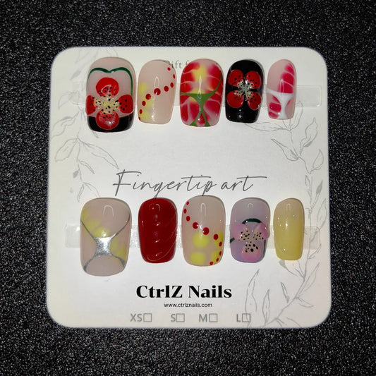 Handmade |  Luxe 3D Blossom Press-On Nails